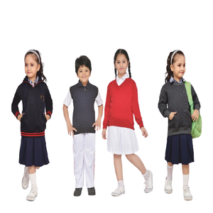 Uniforme Escolar Primario Unisex Personalizado de Alta Calidad al por Mayor, Uniforme Deportivo de Punto 100% Algodón para Niños - Product Image 6