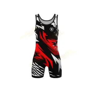 Camiseta de lucha de secado rápido Embalaje personalizado barato Hombres adultos Logotipo personalizado Impresión Flatlock Costura Servicio OEM - Product Image 1