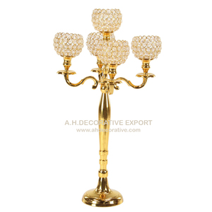 Candelabros de 9 brazos más vendidos para sala de estar para centros de mesa de boda Candelabro de nuevo diseño portavelas hecho a mano - Product Image 6