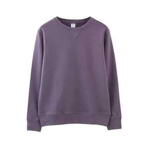 เสื้อสเวตเตอร์แขนยาวสำหรับผู้ชาย,เสื้อผ้าแนวสตรีทแบบสวมหัวทรงหลวมน้ำหนักเบาสีพื้นผ้าฝ้าย - Product Image 4