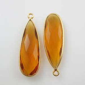 Multi Color Gemstones Gold Plated Single Loop Jewelry Findings Charms Handmade Sterling Silver Gemstone Green <b>Necklace</b> Findings - Product Image 1