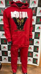 2025 dernière mode maternité écologique polaire survêtement pour hommes adolescents adultes rouge vente chaude nouveau Design à la mode - Product Image 4