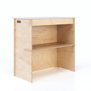 Qualità italiana personalizzabile in legno massello Reception e Front Desk tavolo con Design rustico per uso ufficio Hotel salone - Product Image 3