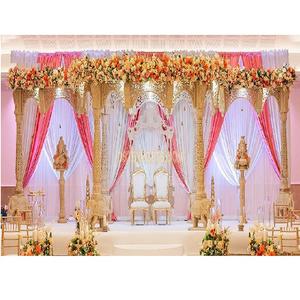 Mandap en bois traditionnel pour mariage au sud, décoration de mandap Akshara pour mariage telugu, Canada - Product Image 1