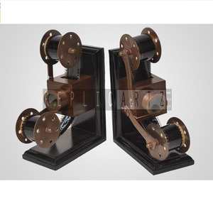 Designer Unique Aluminum <b>Bookends</b> Decorative Vintage Globe <b>Bookends</b> for Office Kitchen Living Room Home Decor and Gift - Product Image 1