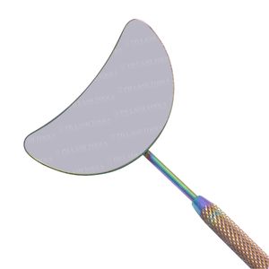 En forma de luna de pestañas de espejo para la extensión de pestañas con mango de acero inoxidable Multi Color pestañas espejo Etiqueta Privada - Product Image 3