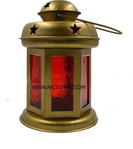 Linterna iluminadora Creative Metal White Power Coated Lantern Diseñador moderno Home Garden Linterna decorativa para los más vendidos - Product Image 2