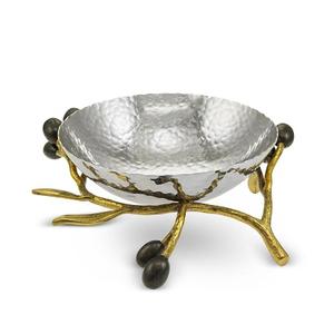 Tazón de Servir de Acero Inoxidable Ecológico de Alta Calidad con Diseño de Hojas y Base, Utensilios de Cocina Clásicos para Frutas - Product Image 6