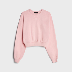 Sweat-shirt OEM 2026 100% coton, personnalisé, à manches longues, pull-over pour femme, crop top, sweat à capuche - Product Image 5
