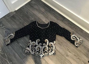 Royal Elegant Heavy Stone Embroidered Bridal <b>Gown</b> Stunning Designer Wedding Wear for <b>Brides</b> - Product Image 2