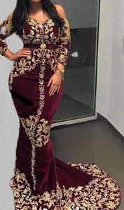 Elegante vestido de noche granate 2025 elegante fiesta boda Formal hasta el suelo diseñador traje de mujer - Product Image 2