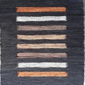 Petits tapis de cuisine personnalisés, nouveaux accessoire de porte en cuir tissé, chiffon multicolore en cuir chindi, pour sol, pour la maison, tendance - Product Image 6