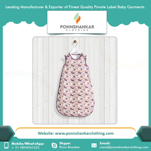 100 saco de dormir de algodón orgánico para bebé a precio asequible con personalización saco de dormir para bebé unisex tiene certificado India - Product Image 4