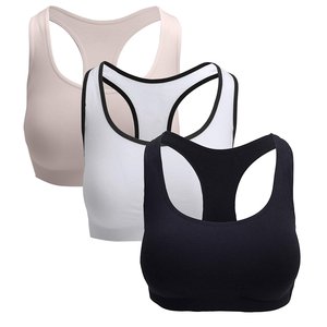 Offre Spéciale U cou Sexy Fitness vêtements Ropa intérieur Deportiva Mujer couleur unie sans manches séchage rapide femmes Yoga sport soutiens-gorge - Product Image 1