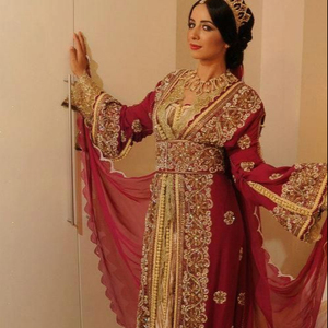 Designer-beautiful <strong>Caftan</strong> dress for Wedding &amp; Partywear with Embellished in Crystal glass beads stone work=2020. - Product Image 1