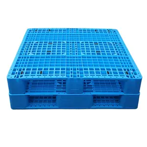 china supplier double sided grid stackable plastic pallet for logistic transport
