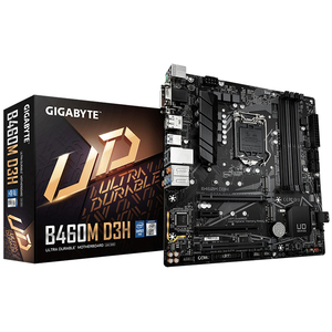 เมนบอร์ด GIGABYTE B460M D3H รองรับซ็อกเก็ต LGA 1200 สำหรับเล่นเกม ใช้ชิปเซ็ต Intel <span class=keywords><strong>B460</strong></span> รองรับซีพียู Intel Core รุ่นที่ 10 - Product Image 1