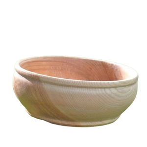 Bol de service brun clair fait à la main idéal pour les fruits et la salade plat élégant pour accessoires de cuisine et de table - Product Image 2