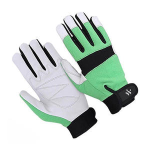 Gants de mécanicien en cuir synthétique, paume rembourrée, anti-vibration, ignifuges, antidérapants, compatibles avec les écrans tactiles, gants de travail personnalisés, sécurité - Product Image 2