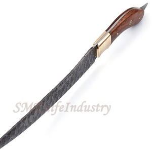 Custom Hand Forged Damascus Fillet knife With leather Sheath cover (smk1641) - Product Image 5
