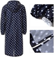 Imperméable à pois pour adulte, tenue longue de Style coréen, imperméable, avec capuche, idéale pour le voyage