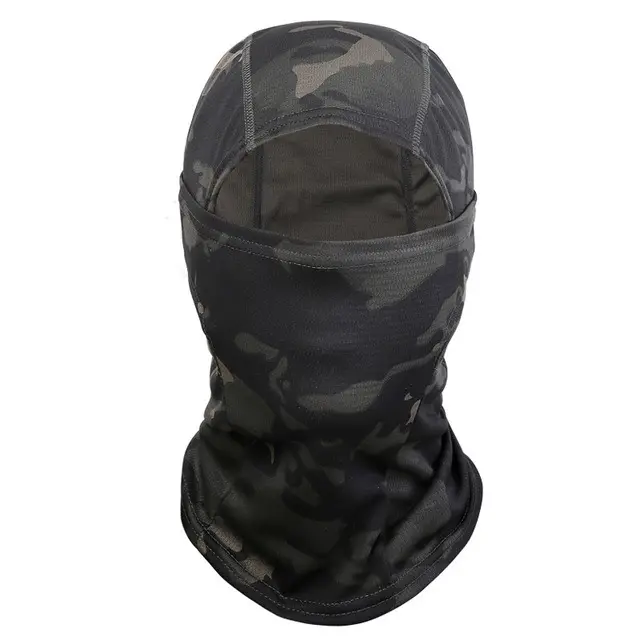 Camouflage Hood Ninja Outdoor Cycling Motorcycle Hunting Tactical Helmet Head Gear Full Face mask