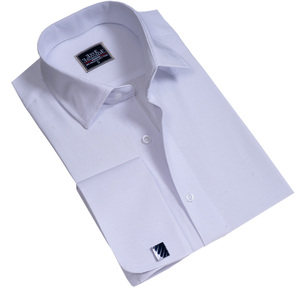slim fit dress slacks Extreme Cutaway Collar Non-Iron White Premium Shirt French Cuff 41 / US 16 main image 0