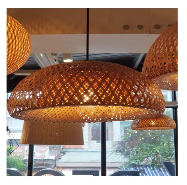 Lâmpadas Rattan lâmpada de mesa com alta qualidade-Flexível-lampshade Rattan