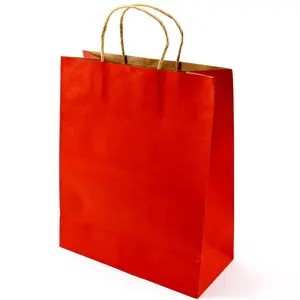 Bolsa de papel con impresión de logotipo de diseño personalizado, bolsa de papel reciclada para guardar comida, bolsas de papel de embalaje de Cary