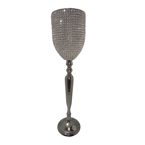 Look royal décoration de table finition Antique cristal perlé bougeoir votif maison hôtel fête de mariage décor bougeoir - Product Image 1