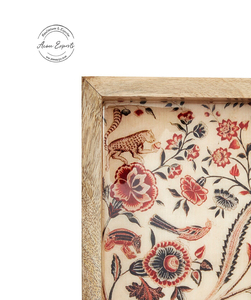 Oneup — plateau de service en bois en émail, avec poignée personnalisée, taille Standard pour le salon - Product Image 3