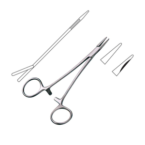 Venta caliente Neivert Soporte de aguja Acero inoxidable Instrumento quirúrgico recto de alta calidad - Product Image 1