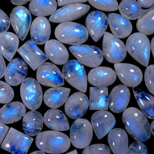 Wholesale Fire <b>rainbow</b> Moonstone Pendant Cabochon Turquoise Black Moonstone Angelita Cabochon Gemstone Sinks Handmade Moonstone - Product Image 5