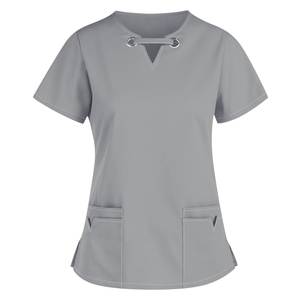 Personalizado de los proveedores de alta calidad uniforme de enfermera de matorrales médicos elástico Spandex uniformes Medico uniformes exfoliantes - Product Image 3