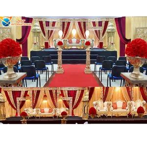 Decoración de escenario con temática marroquí, escenario dorado, temática musulmana, decoración de escenario tradicional para Recepción, Nikah - Product Image 1