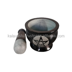 สากหินตกแต่งด้วยมือพร้อมรูปห้าเหลี่ยมแกะสลักหินธรรมชาติ - Product Image 2