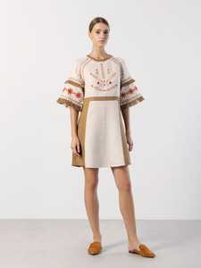 2021 nueva llegada vestido de bordado ucraniano Floral Vintage para mujer diseño Natural ecológico transpirable de alta calidad para - Product Image 5