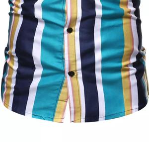Camisas de Vestir Clásicas para Hombre, Última Moda, Diseño a Rayas Elegante, Franela 100% Algodón, Botones Cubiertos, Tejidas en Bangladesh - Product Image 6