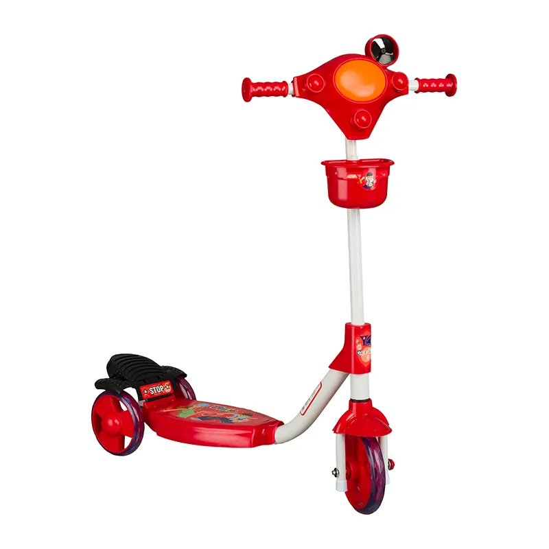 High Quality Wholesale PU 3 Silicone Wheels Children Scooter For Baby Kids Cheap Scooter 3 Stage Best Kick Scooter Foot Brake