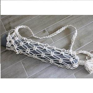 Estera de Yoga de macramé, soporte de algodón hecho a mano, bolsa de esterilla de Yoga para gimnasio, bolsas deportivas con hombro - Product Image 6