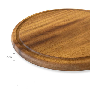 Planche à découper en bois d'acacia pour la cuisine Pizza servant légumes coupe et planche de charcutier pour la cuisine de la maison et de l'hôtel - Product Image 2