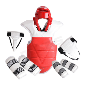 Protecteur de corps de Taekwondo personnalisable, équipement de protection, gants de combat en cuir pour le sport avec logo personnalisé - Product Image 2