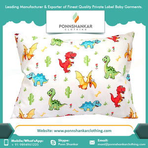 Funda de almohada de algodón orgánico lavable a máquina para bebé - Product Image 3