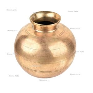 Pot à eau en laiton massif de la meilleure qualité, forme ronde, taille personnalisée, pot à eau potable pour usage domestique - Product Image 2