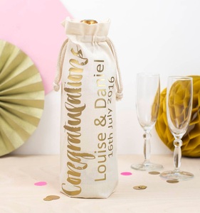 Bolsa de botella Botella Bolsa con cordón Bolsa de embalaje de botella de vino promocional - Product Image 2