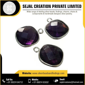 Exportateur de connecteurs en argent sterling pour pierres précieuses, cabochons en verre de forme ronde, carrée et en forme de cœur - Product Image 6