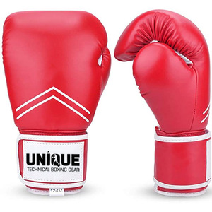Kick Boxing Gloves for Men Women Leather Adjustable for <b>Strap</b> Breathable Lightweight Customized Boxing Training Equipment for - Product Image 6
