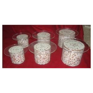 Different Different Sizes Beautiful Handmade <b>Mother</b> Of Pearl Bone Inlay Cake Stand - Product Image 1