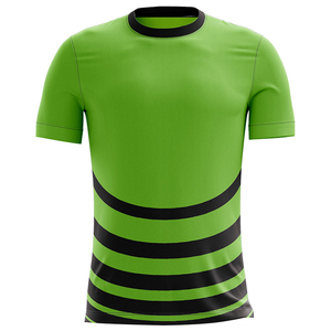 Maillot de football pour hommes, 100% Polyester 3d, couleur unie vert et noir, imprimé par sublimation, prix d'usine, meilleur qualité, vente en gros - Product Image 1