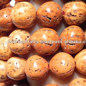 Cuentas de Riddhi Siddhi, Semillas de Bodhi Naturales Marrones BMB101 - Product Image 2